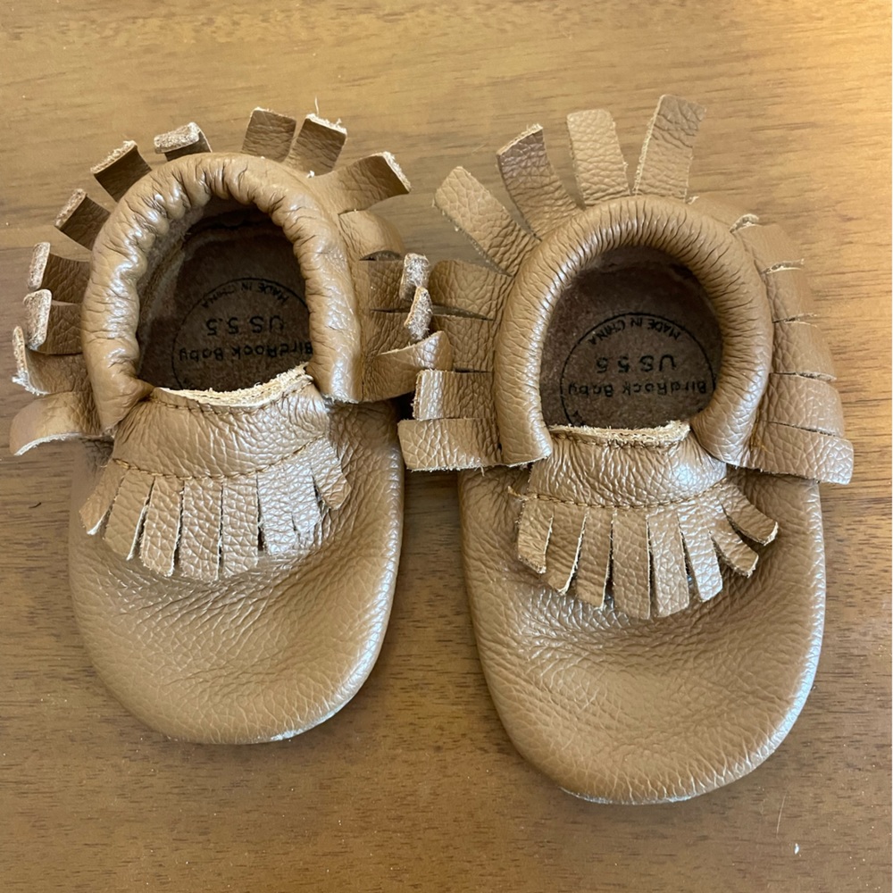 BirdRock Baby Moccasins brown